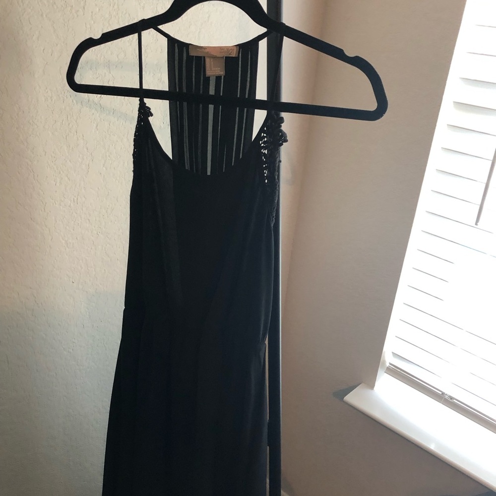 Cute Black High Low Dress